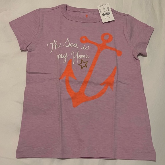 NWT J.Crew CrewCut Girls' nautical graphic T-shirt #AY208 Short Sleeves Cotton - Picture 5 of 8